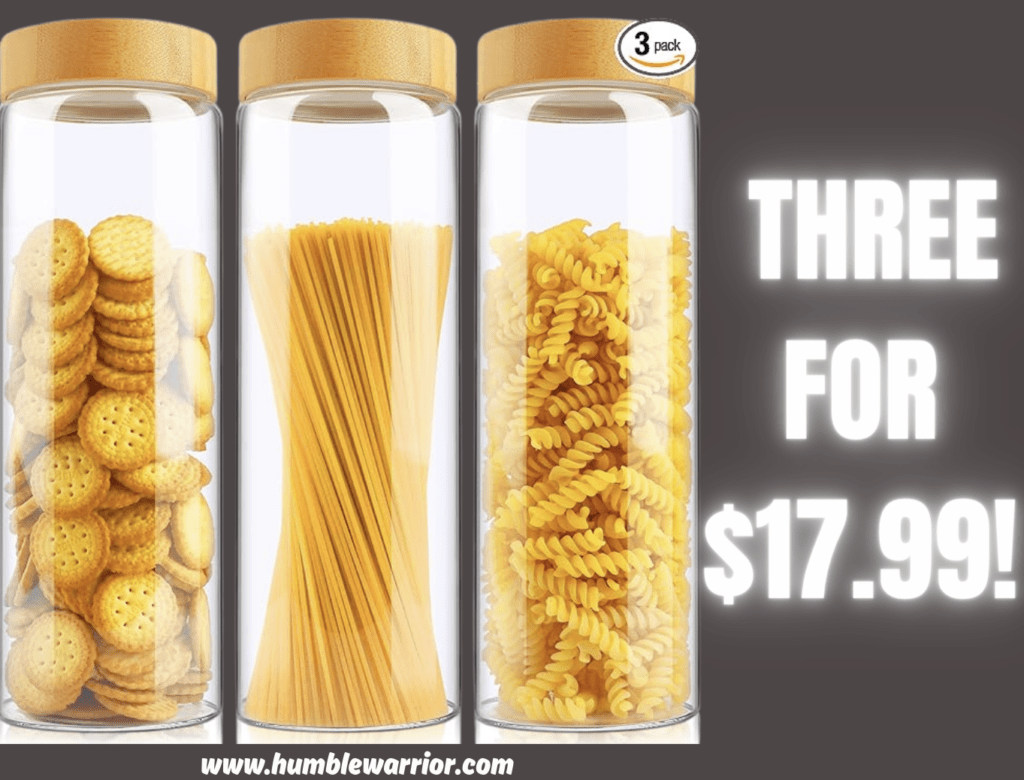 THREE pack of AISIPRIN Glass Storage Containers!